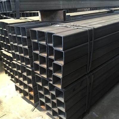 Good price Q235 A53 الصف B أنبوب معدني غير ملحوم أسود مربع نهاية عادي الانترنت