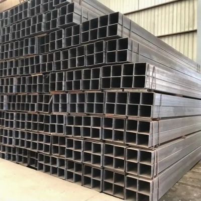 S235jr S275jr 355jr أنابيب فولاذية مستطيلة من الفولاذ الخفيف الأسود للبناء